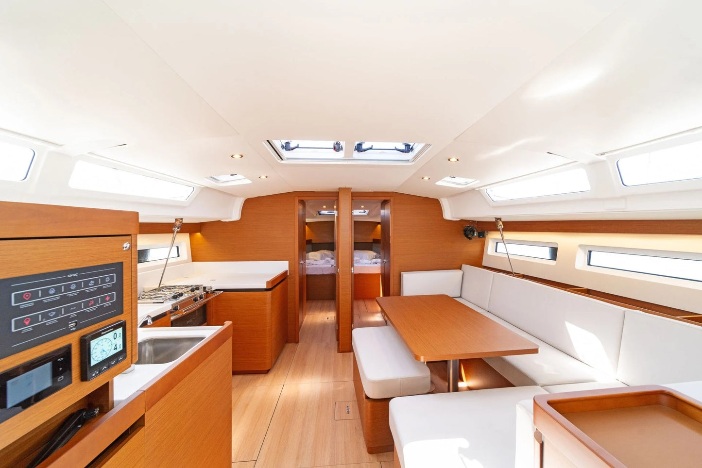 full inside view of sailing in crete